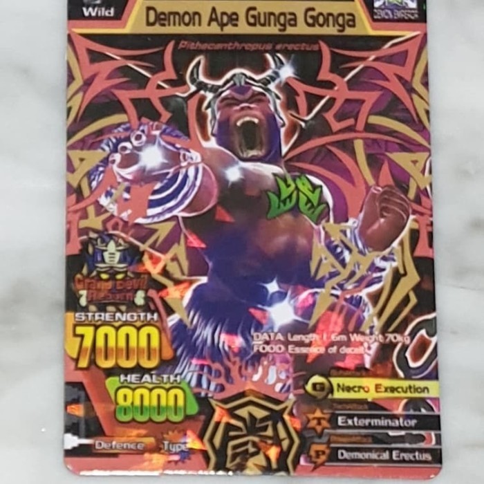 Mainan Kartu Animal Kaiser Demon Ape Gunga Gonga