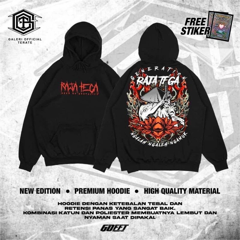 HOODIE RAJA TEGA HOODIE RAJA TEGA KEKINIAN HOODIE TERLARIS