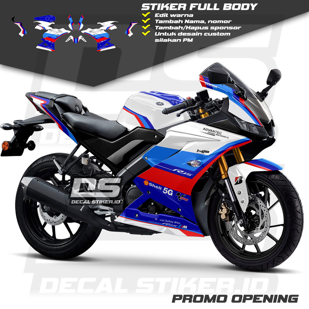 Decal R15 V3 Full Body Keren Stiker R15 V3 Full Body Keren Striping R15 V3 Terbaru Decal R15 V3 Full