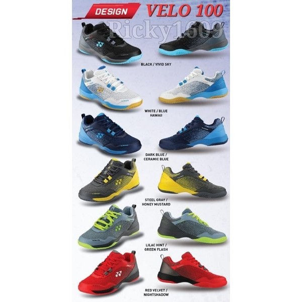 SEPATU BADMINTON YONEX VELO 100 - SEPATU YONEX VELO 100 - TRUCUSHION - TRU SHAPE - ORIGINAL YONEX