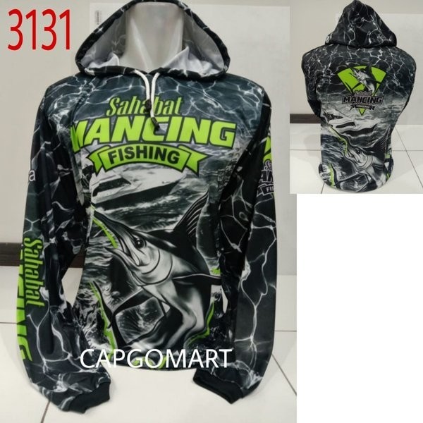 Jersey mancing daiwa sisik hitam