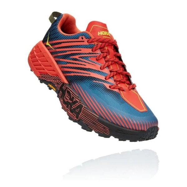 SEPATU LARI PRIA TRAIL HOKA ONE ONE SPEEDGOAT 4 WIDE FIESTA ORIGINAL