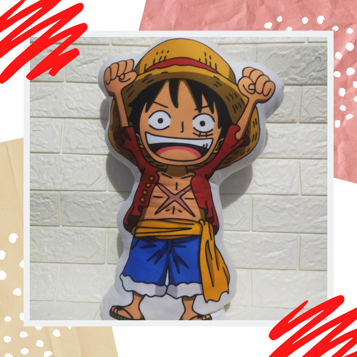 SALE TERBATAS pillow / bantal plushie boneka anime one piece Luffy