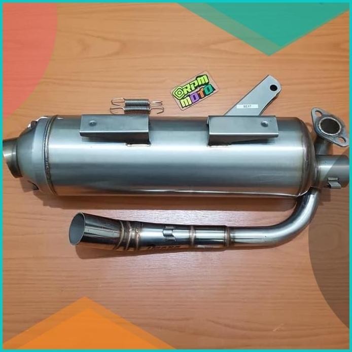 Knalpot Tsukigi Beat Scoopy Genio 2020 Daeng full stainless 19F3B2024
