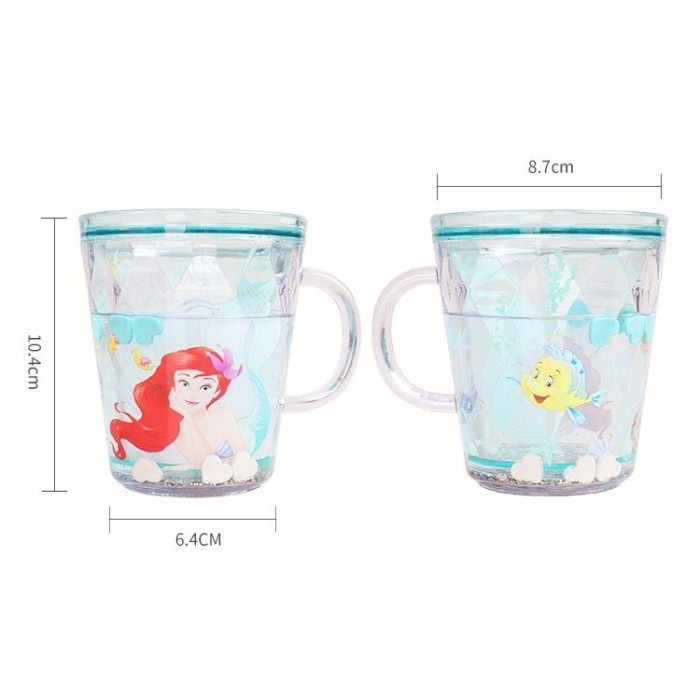 Gelas Cangkir Air Minum Anak Karakter Disney Gelas Plastik Layer Air