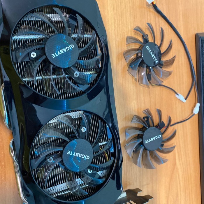 Fan 75Mm 3Untuk Gtx 460 465 560 Ti 580 650 750Ti Universal