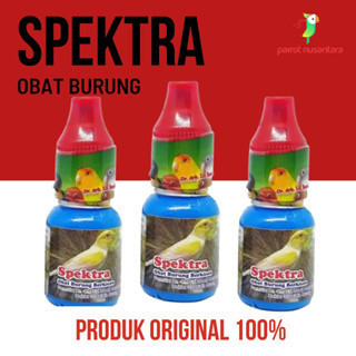 OBAT BURUNG MURAI KACER LOVEBIRD KENARI SPEKTRA DR. EDI BOEDHI ATASI MATA DIARE BULU NGEMBANG