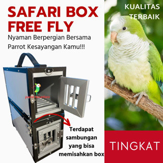 box free fly / box burung / travel box burung tingkat