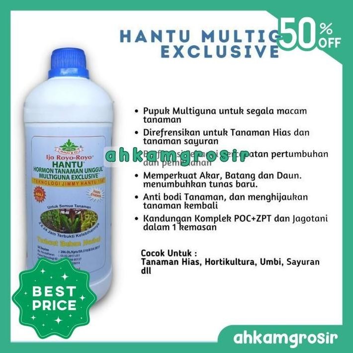 PUPUK HANTU 1000 ML MULTIGUNA EKSKLUSIF - ORGANIK CAIR POC ZPT 1 LITER TERMURAH