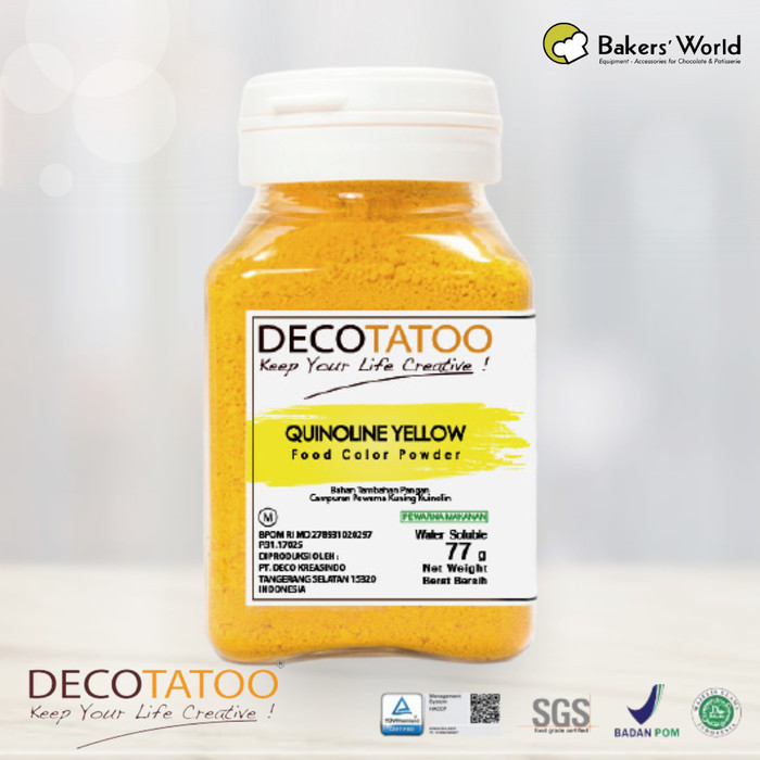 

Pewarna Makanan - Decoo - Kuning (Quinoline Yellow) Water Soluble