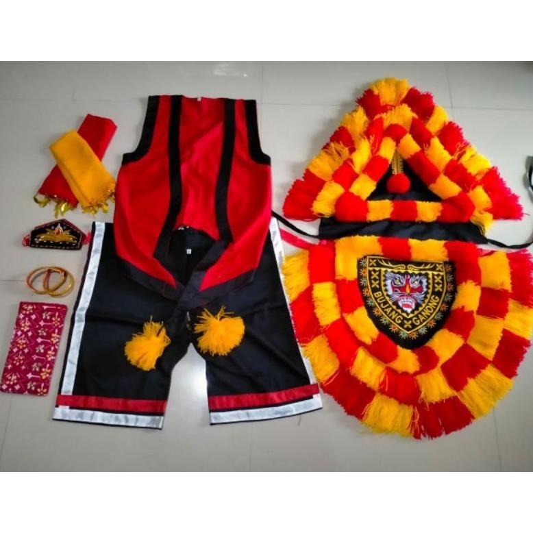 Dh-68 Baju Bujang Ganong Komplit. Baju Ganong. Baju Ganong Murah. Baju Ganongan. Baju Pujonggoanom. 