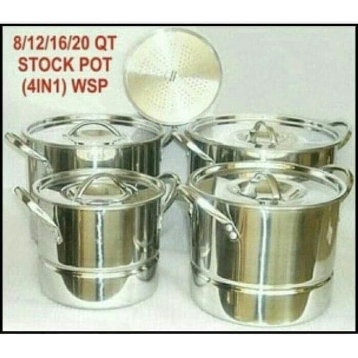Panci Stopot Steamer Supra 4In1/ Panci Kukus Supra