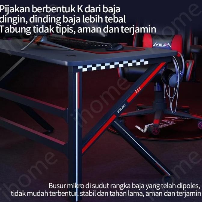 Promo 100% Ch Meja Komputer Minimalis Meja Gaming Full Set Meja Kantor Pivitamart