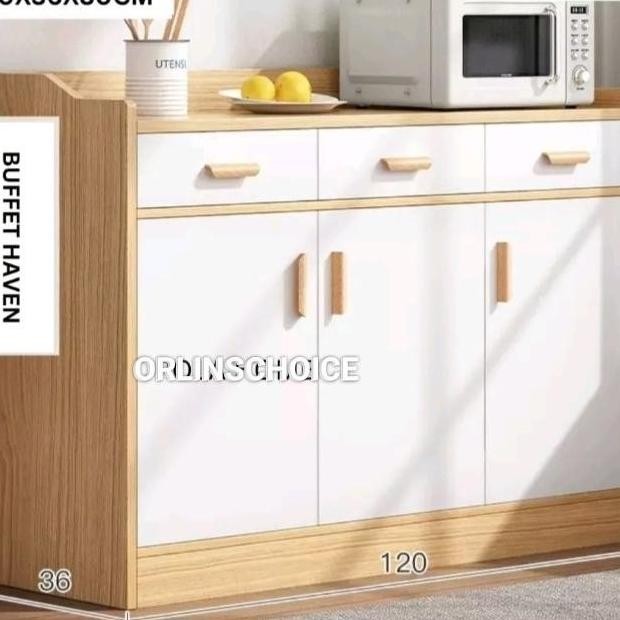 Promo Meja Rak Dapur Modern Buffet Dapur Serbaguna Rak Dapur Aesthetic Shoppingyuk2