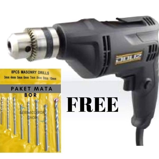 Paket Promo Mesin Bor 10 Mm Doliz Ba 632 320 W Free Mata Bor Set