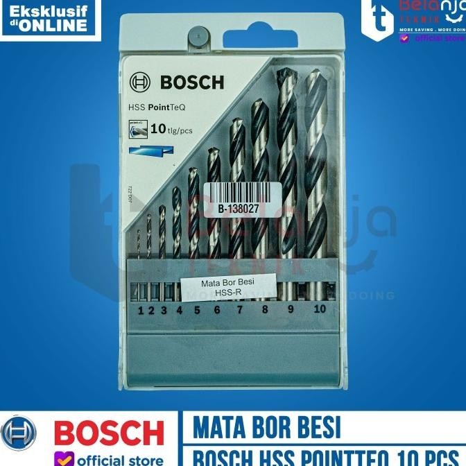 Bosch Mata Bor Besi Set 10 Pcs Hss Point Teq Mata Bor Besi Set Bosch