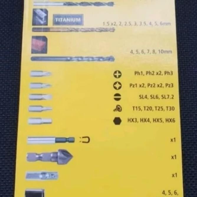 Mata Bor Set - Mata Obeng Set Stanley Sta-88546 Stanley