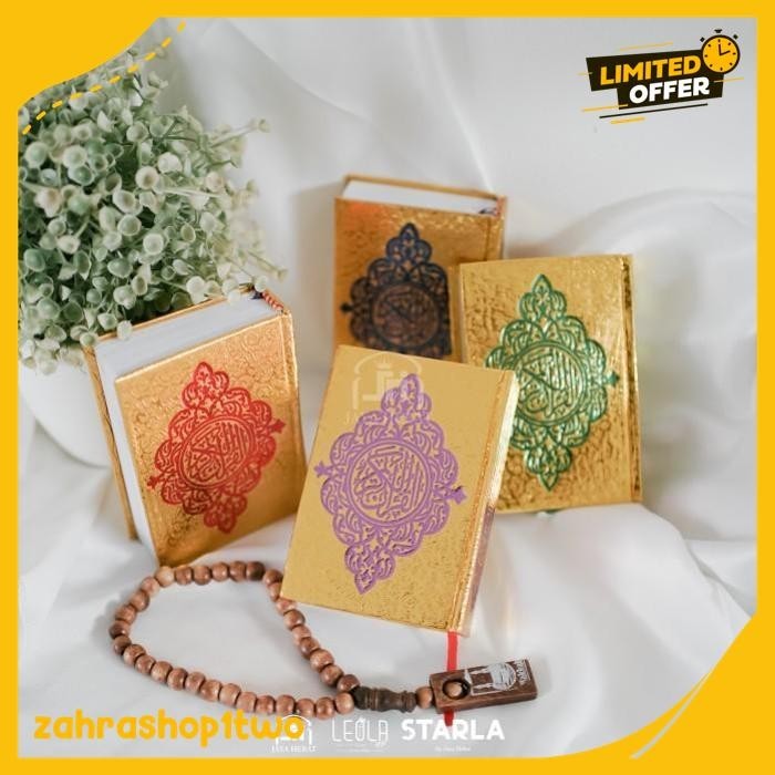 

AL QURAN EMAS SAKU / ALQURAN MINI GOLD TERJAMIN BEST