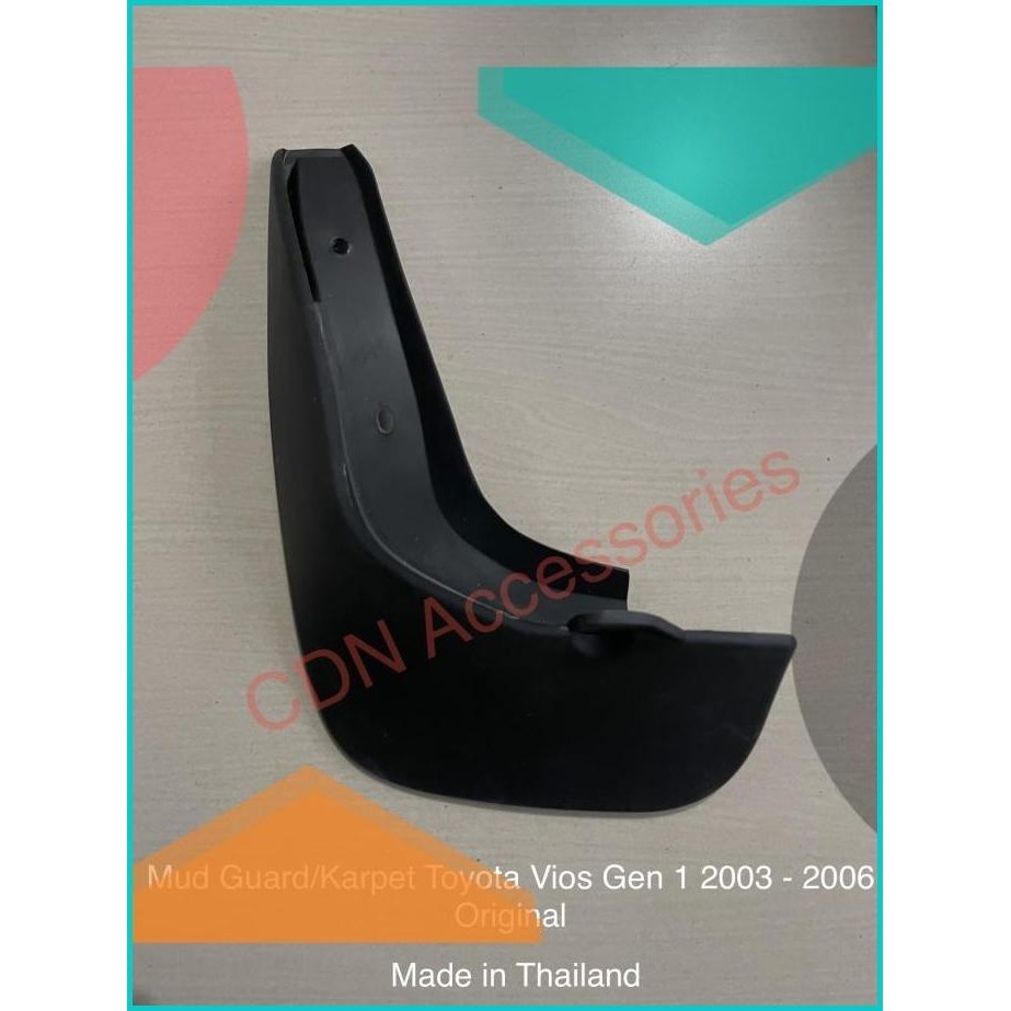Mud Guard Vios Gen 1/Karpet Lumpur Vios Lama 2003-2006 Original Toyota
