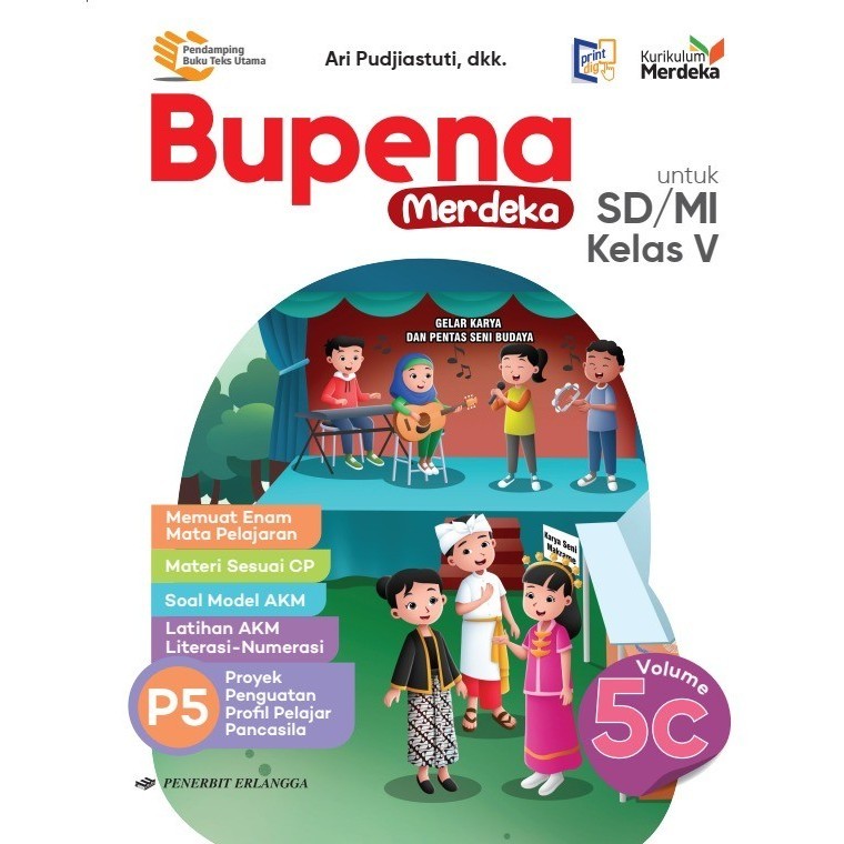 BUKU BUPENA MERDEKA SD/MI KELAS 5C KURIKULUM MERDEKA (BARU & ORIGINAL)