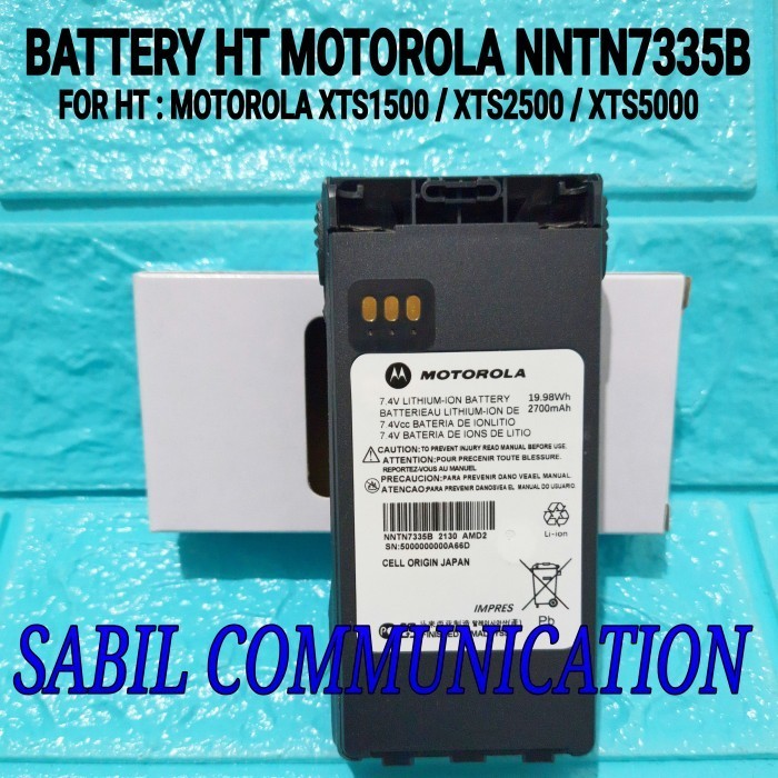 BATTERY HT MOTOROLA XTS2500 XTS 2500 ORIGINAL BATRE MOTOROLA XTS1500