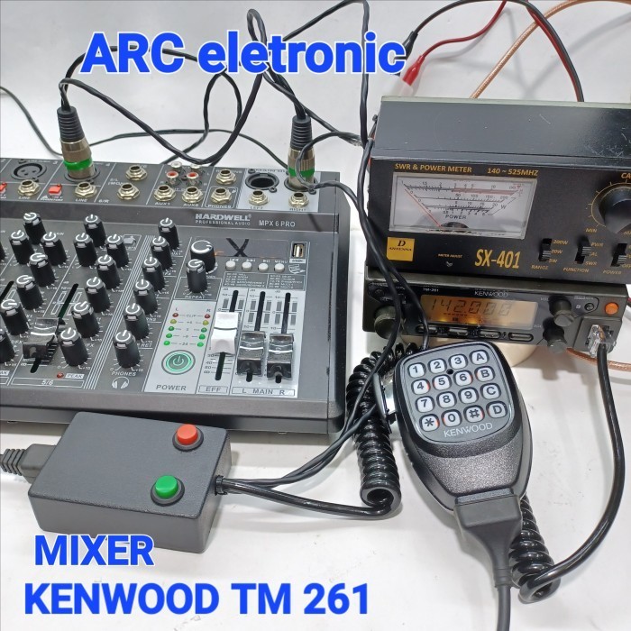 PTT BOX MIXER UNTUK RIG KENWOOD TM-261