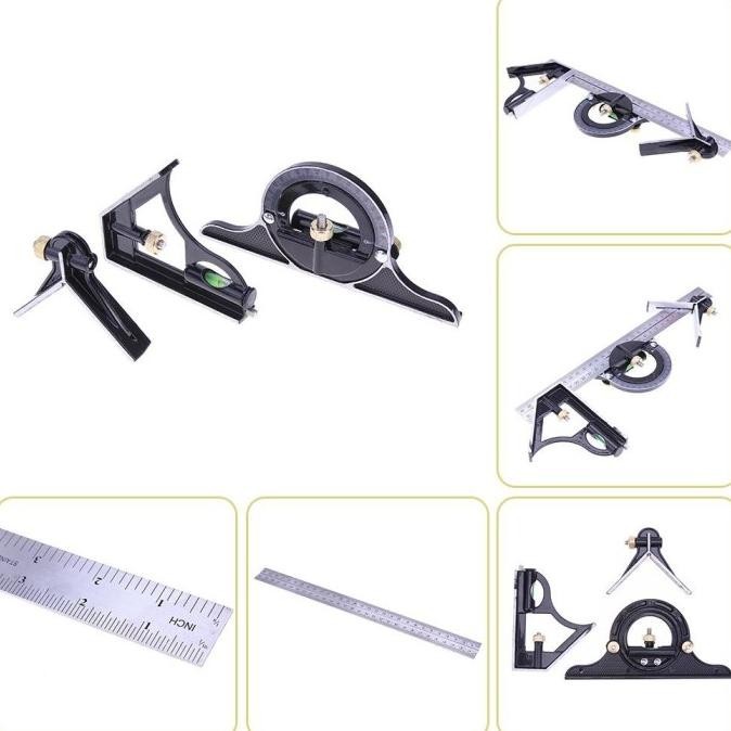 

Penggaris Siku L Waterpass Kombinasi Square Ruler Sudut Presisi Air