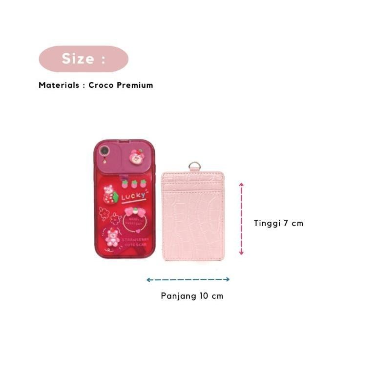 

SELUSA VIOLA CROCO LANYARD (Free Exclusive Hard Box) | Lanyard Gantungan ID Card Croco Wanita Termurah