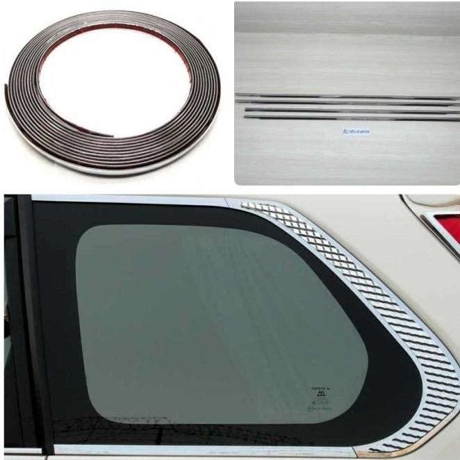 List Kaca Samping Chrome Full /Keliling All New Avanza / Xenia / Veloz