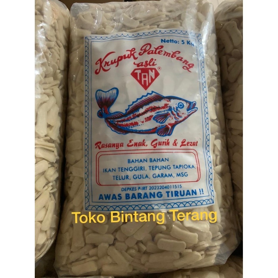 

Kerupuk Krupuk Palembang Tan Ikan Tenggiri Kecil 1 Bal/Ball 5 Kg