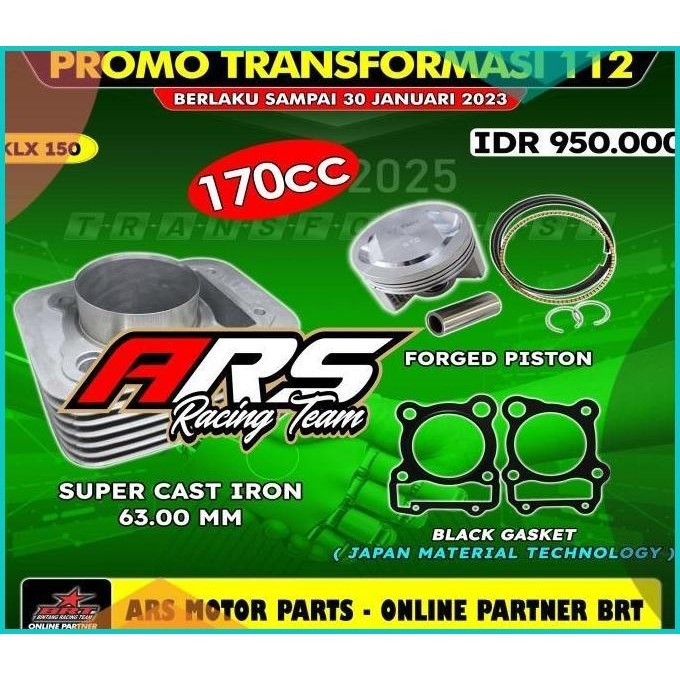 BLOK PISTON BRT KLX 63 CASTING IRON - FORGED PISTON BRT KLX 63 MM 19F3