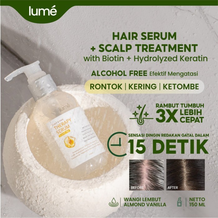 Lume Scalp & Hair Therapy Serum Tonic Rambut Vitamin Kulit Kepala
