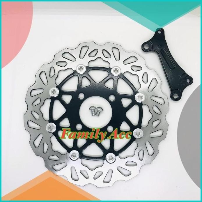 Piringan Cakram Variasi Model Daytona Besar 260MM plus Breket Beat DLL