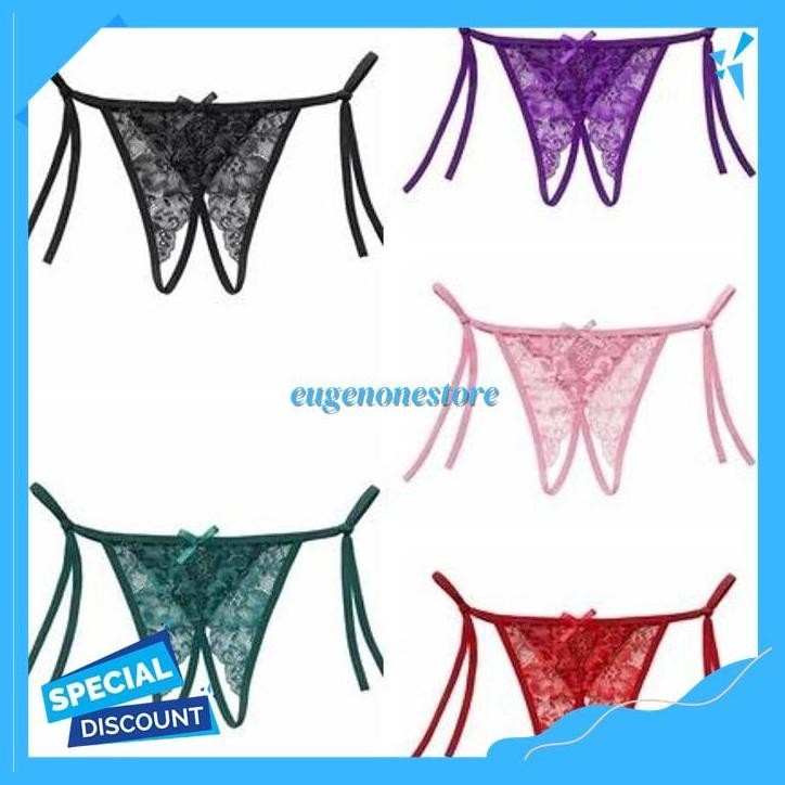 CD WANITA LOW WAIST TIPIS SEXY HOT OPEN CROTCH THONGS  BEST SELLER 