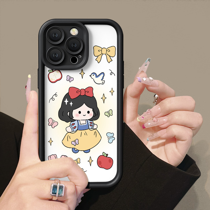 Snow White Disney Case For OPPO A15 A16 For A57 A17 A52 A53 A54 A5 A18 A38 Soft Case For A7 A78 A58 A74 A78 A9 A76 A1 A94 Casing For RENO4 5 6 7 8T 7z F9 Pro Fullcover Case 8 5f 2020 a55 a95 5g f a98 a17k 4g a92 kesing softcase reno hp 4f a5s 4 cesing