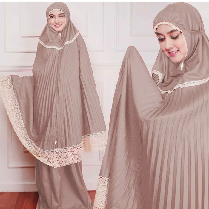 Mukena Bagus Prisket Rajut Whd Katun Mikro