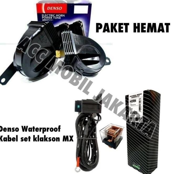 Klakson Mobil Brio Denso Keong Waterproof Kabel Set Relay Mx