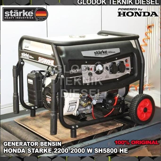 Masih Ada Honda Genset Generator Bensin 2200 2000 Watt Sh5800H Sh 5800 H Starke