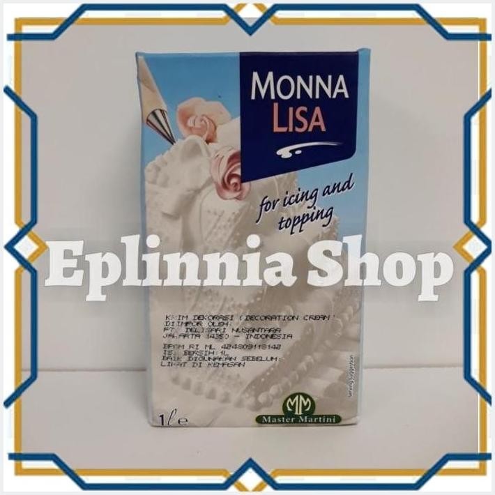 

[EPL] MASTER MARTINI MONNALISA DECORATION CREAM 1 LITER - KRIM DEKORASI