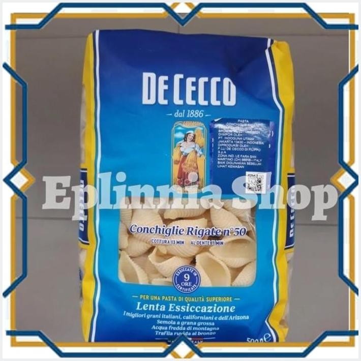 

[EPL] DE CECCO CONCHIGLIE RIGATE N 50 500 GR - PASTA