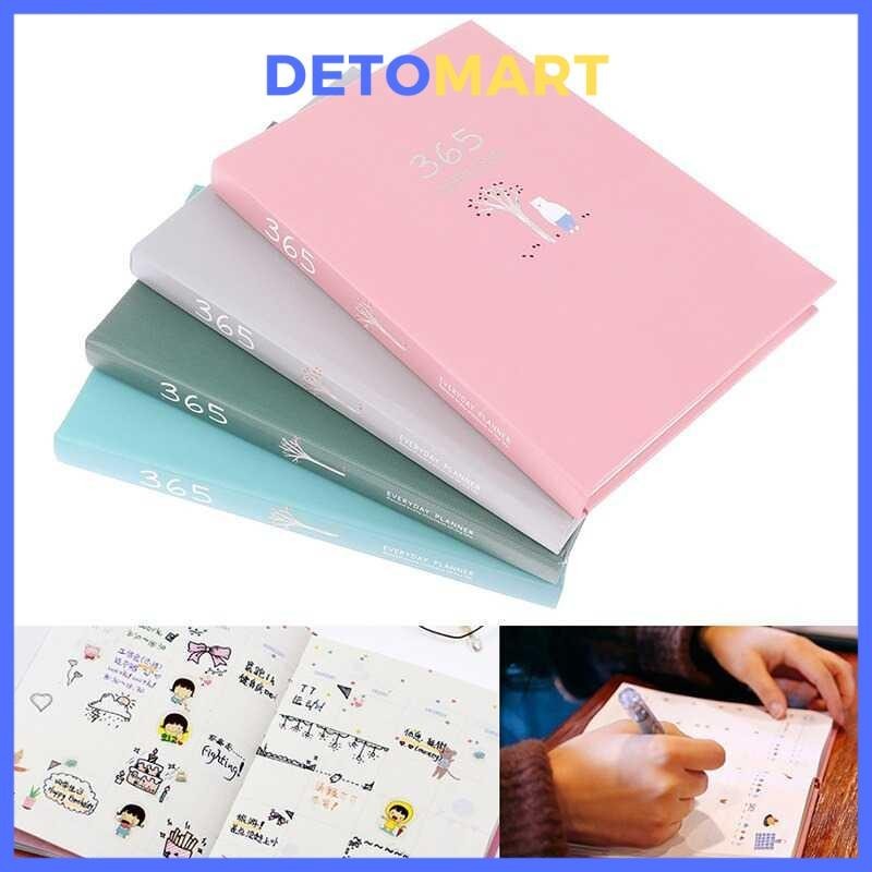 

[DETOMART] DingDongTu Buku Diary 365 Hari Daily Journal Hard Cover 128 Pages - DDT-4083