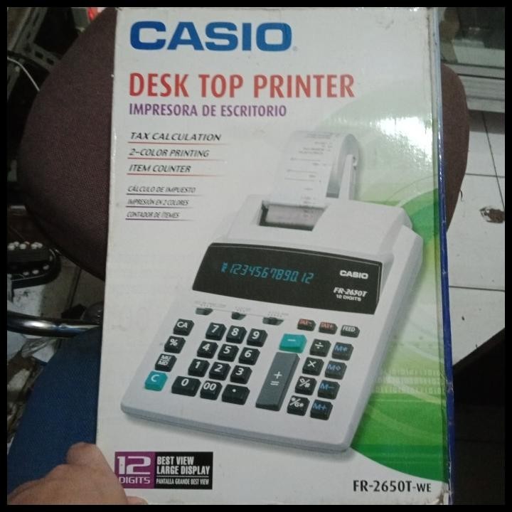 

BEST DEAL CASIO FR2650T PRINTING KALKULATOR STRUK KERTAS CASIO FR-2650T !!