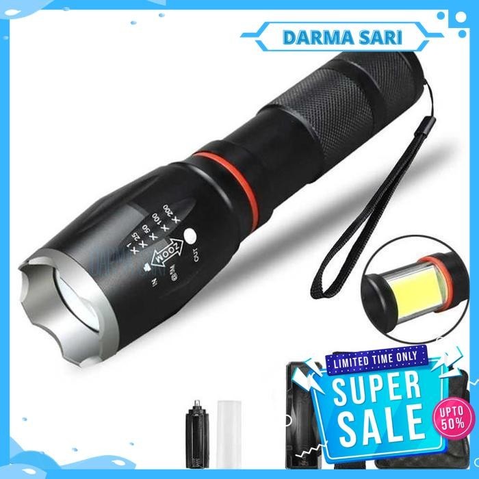 PAKET SENTER CHIP LED TORCH CREE E17 XM-L T6 TAFFWARE MAGNET COB FLASH PAKET HEMAT