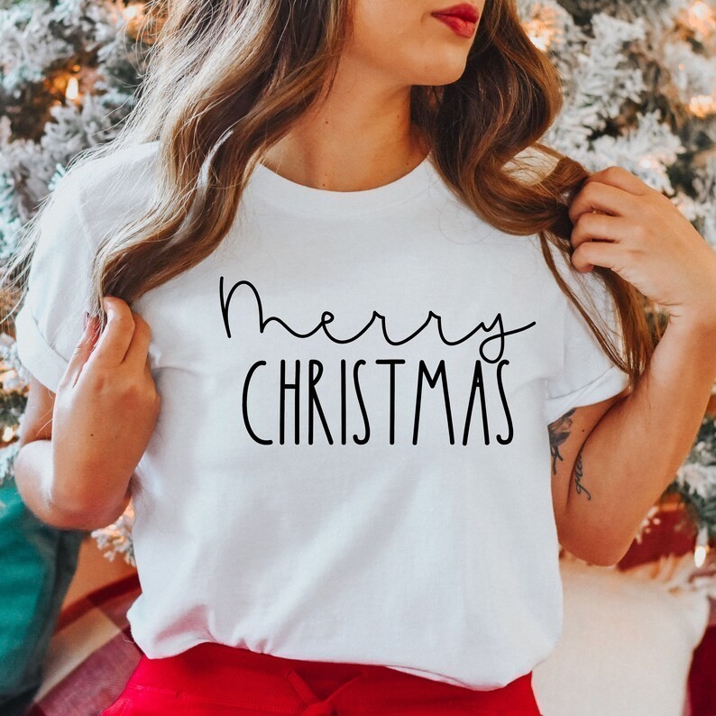 Merry Christmas Shirt Christmas Shirt Stylish Winter Shirt Christmas Shirt Women Christmas Crewneck 