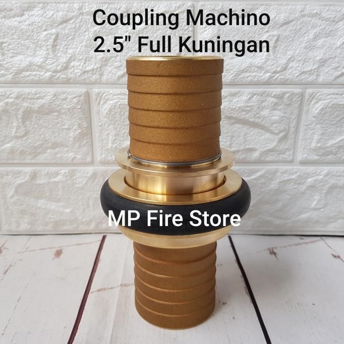 Coupling Machino Kopling Selang Pemadam 2.5 Inch Kuningan Premium