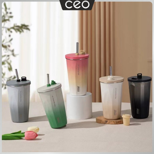 Tyeso Tumbler Gelas Kopi Aesthetic Tahan Dingin Panas 24 Jam - Ceo