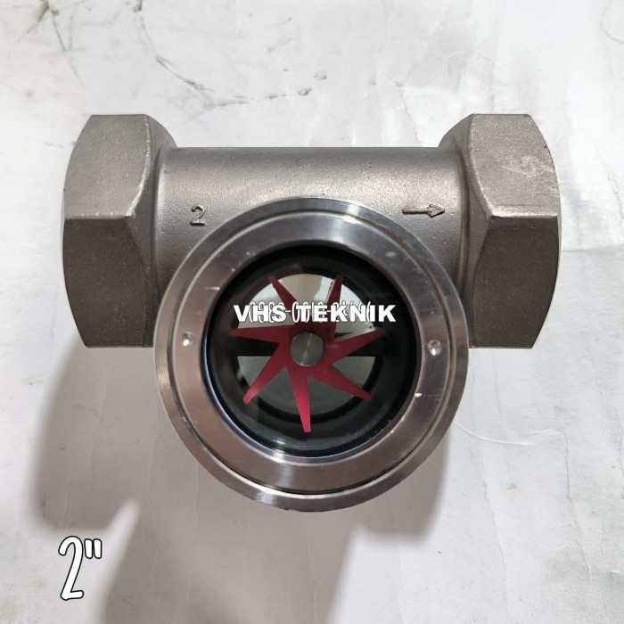 SIGHT GLASS FLOW INDICATOR 2 INCH STAINLESS STEEL