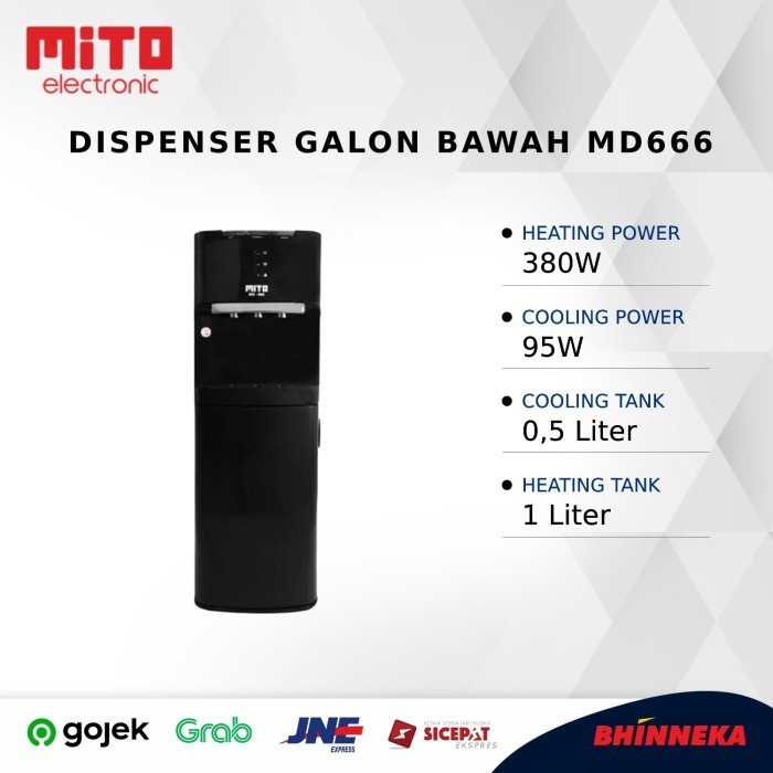 SALE MITO DISPENSER GALON BAWAH MD666