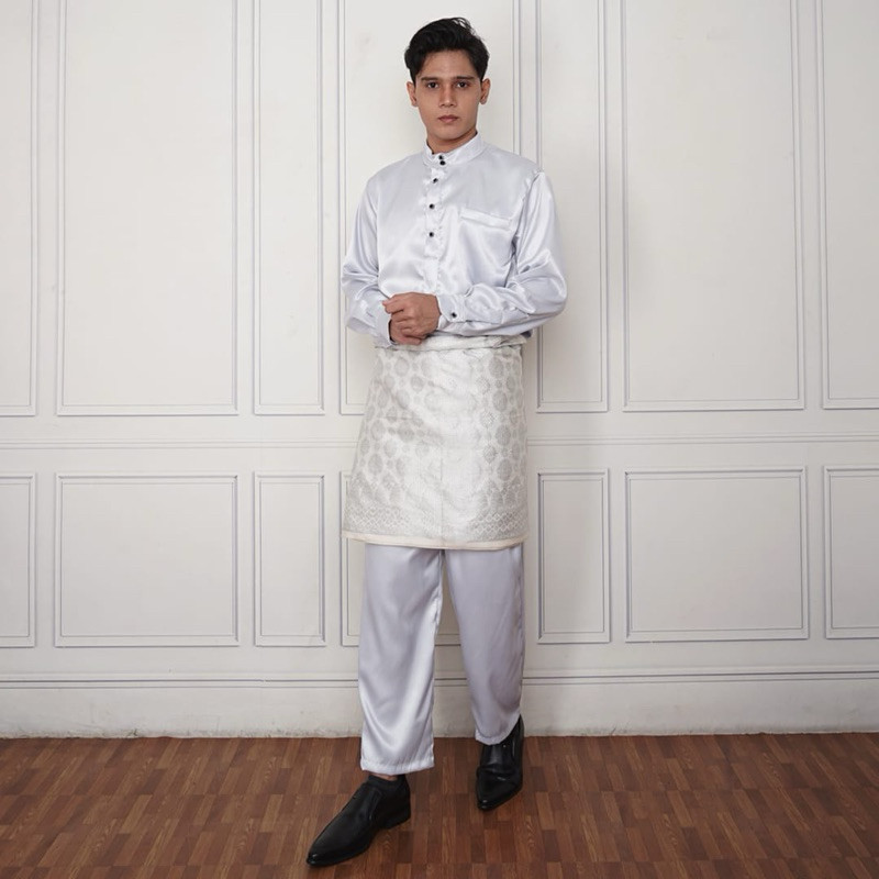 Promo Mega Sale 4.4 // AC - Setelan Baju Melayu Teluk Belanga / Baju Melayu Pria Koko / Baju Kurung