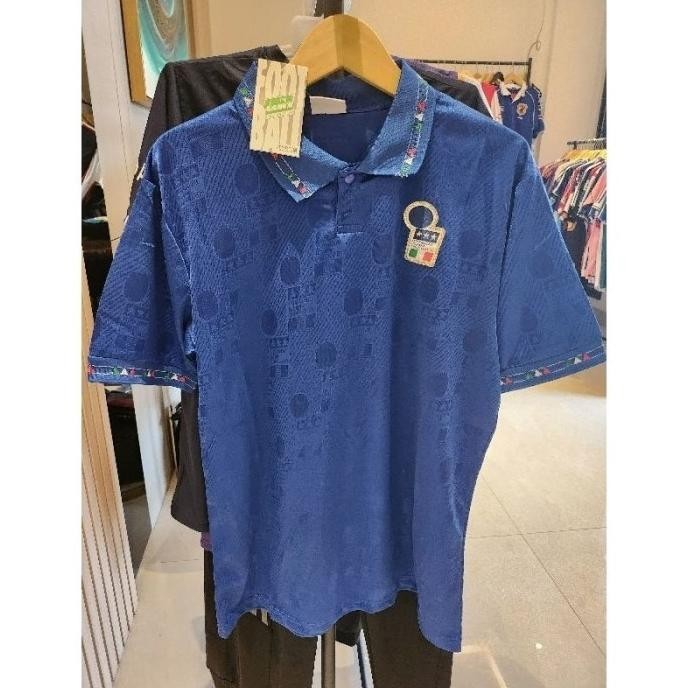 Promo  Jersey Bola Retro Italy Italia Itali Home 1994 Grade Aaa Zolancareyna